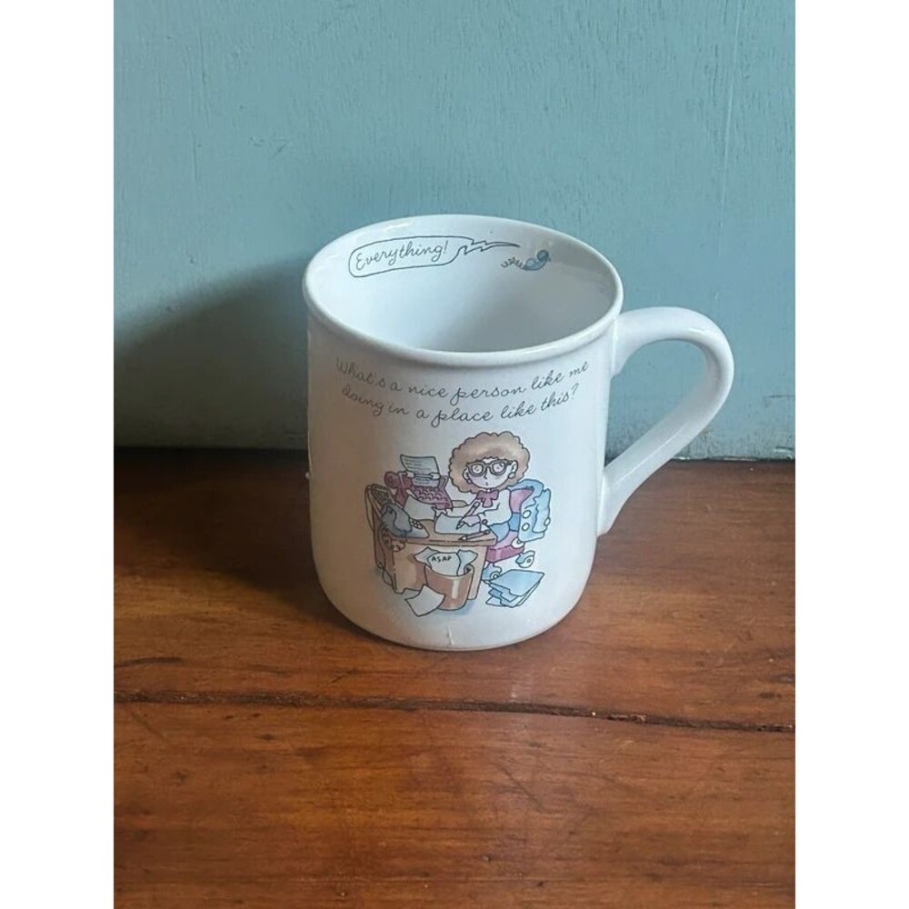 Vintage 1980s Maxine Mug Hallmark Shoebox Greetings Retro Novelty Office Humour